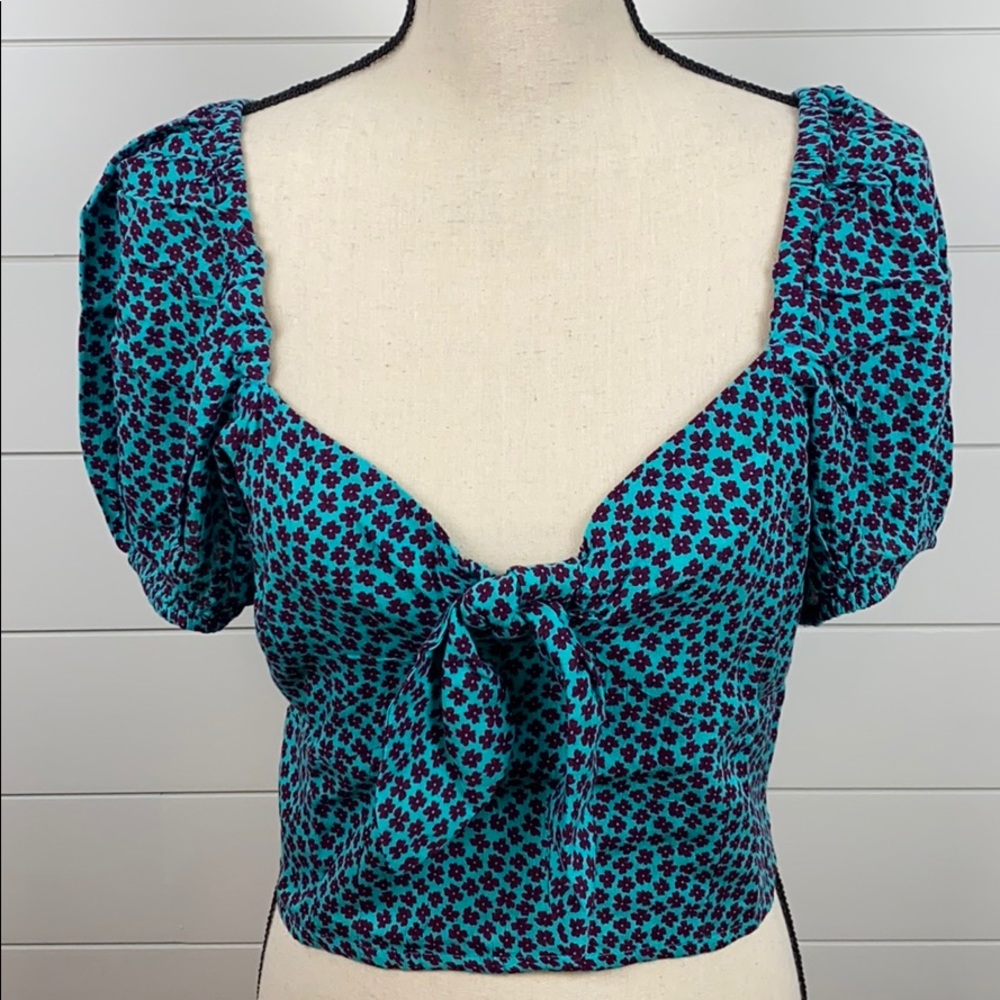Band of Gypsies Santo Domingo Floral Crop Top